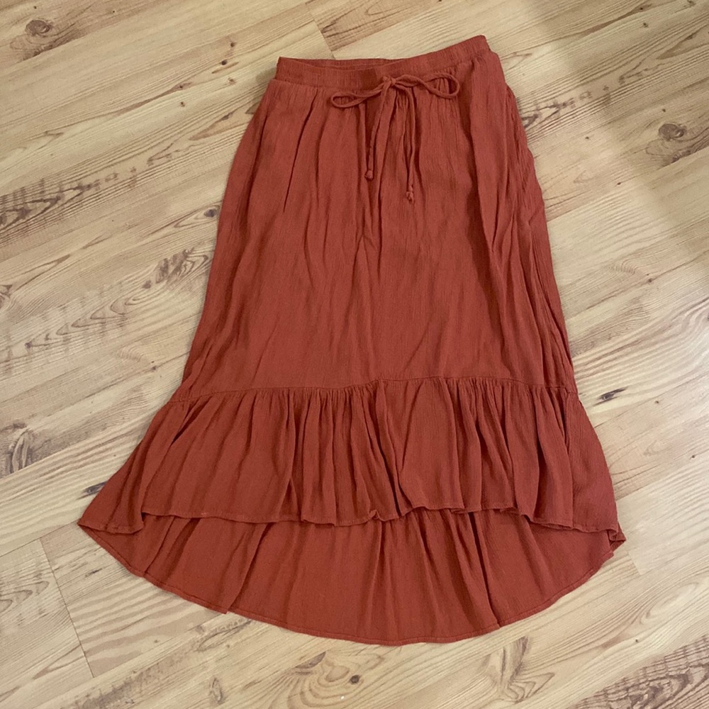 Rust colored skirt
